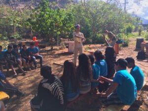 Pablo Speaks To Students at Kamaile Academy In Wai‘anae, O‘ahu.