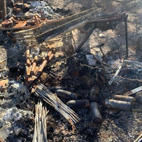 THE PKO FIELD CAMP IN AHUPŪ POST-FIRE (PHOTO: PO‘OKELA HANSEN)