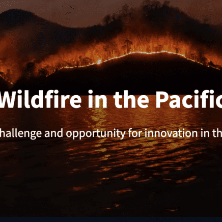wildfire in the western Pacific banner